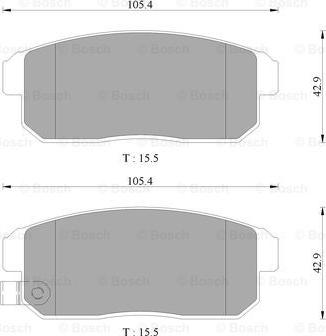 BOSCH 0 986 AB3 075 - Kit pastiglie freno, Freno a disco autozon.pro