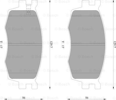 BOSCH 0 986 AB3 077 - Kit pastiglie freno, Freno a disco autozon.pro