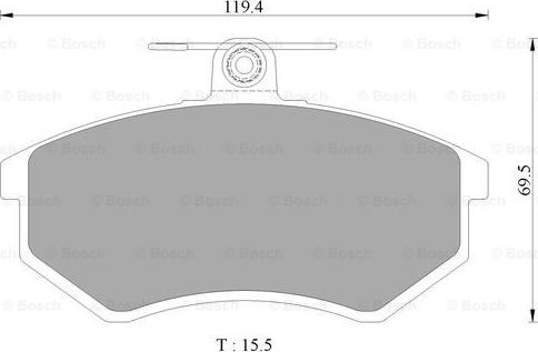 BOSCH 0 986 AB3 109 - Kit pastiglie freno, Freno a disco autozon.pro