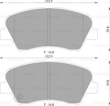 BOSCH 0 986 AB3 106 - Kit pastiglie freno, Freno a disco autozon.pro