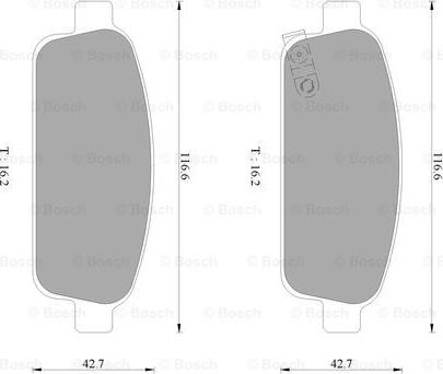 BOSCH 0 986 AB3 103 - Kit pastiglie freno, Freno a disco autozon.pro