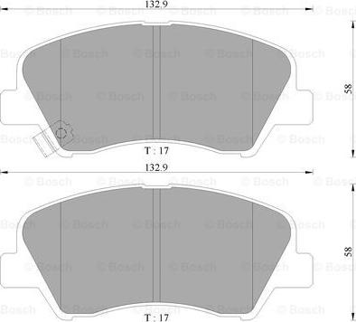 BOSCH 0 986 AB3 107 - Kit pastiglie freno, Freno a disco autozon.pro