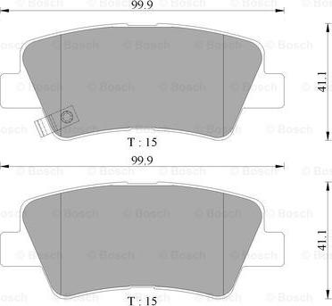 BOSCH 0 986 AB3 133 - Kit pastiglie freno, Freno a disco autozon.pro