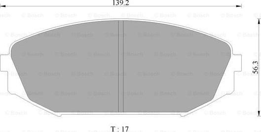 BOSCH 0 986 AB2 499 - Kit pastiglie freno, Freno a disco autozon.pro