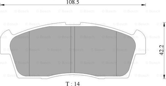 BOSCH 0 986 AB2 490 - Kit pastiglie freno, Freno a disco autozon.pro