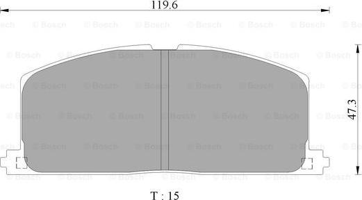 BOSCH 0 986 AB2 491 - Kit pastiglie freno, Freno a disco autozon.pro