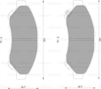 BOSCH 0 986 AB2 493 - Kit pastiglie freno, Freno a disco autozon.pro