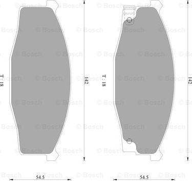 BOSCH 0 986 AB2 442 - Kit pastiglie freno, Freno a disco autozon.pro