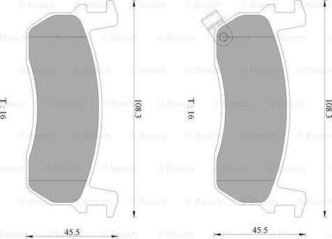 BOSCH 0 986 AB2 447 - Kit pastiglie freno, Freno a disco autozon.pro