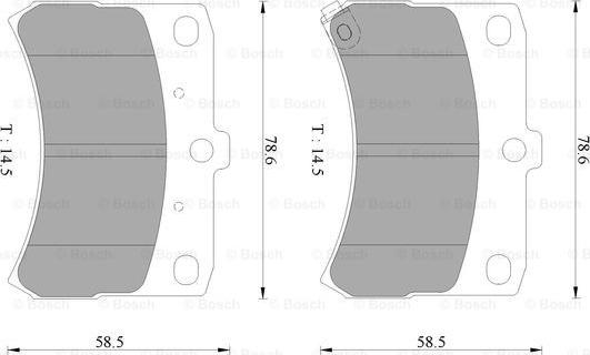 BOSCH 0 986 AB2 452 - Kit pastiglie freno, Freno a disco autozon.pro