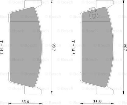 BOSCH 0 986 AB2 464 - Kit pastiglie freno, Freno a disco autozon.pro