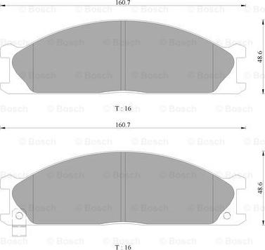 BOSCH 0 986 AB2 467 - Kit pastiglie freno, Freno a disco autozon.pro