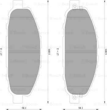 BOSCH 0 986 AB2 400 - Kit pastiglie freno, Freno a disco autozon.pro