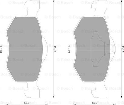 BOSCH 0 986 AB2 401 - Kit pastiglie freno, Freno a disco autozon.pro