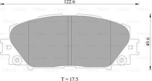 BOSCH 0 986 AB2 403 - Kit pastiglie freno, Freno a disco autozon.pro