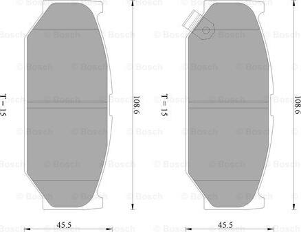 BOSCH 0 986 AB2 402 - Kit pastiglie freno, Freno a disco autozon.pro