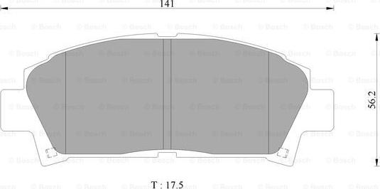 BOSCH 0 986 AB2 485 - Kit pastiglie freno, Freno a disco autozon.pro