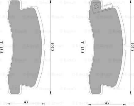 BOSCH 0 986 AB2 486 - Kit pastiglie freno, Freno a disco autozon.pro