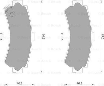 BOSCH 0 986 AB2 482 - Kit pastiglie freno, Freno a disco autozon.pro