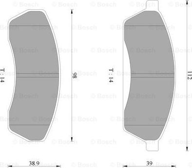 BOSCH 0 986 AB2 436 - Kit pastiglie freno, Freno a disco autozon.pro