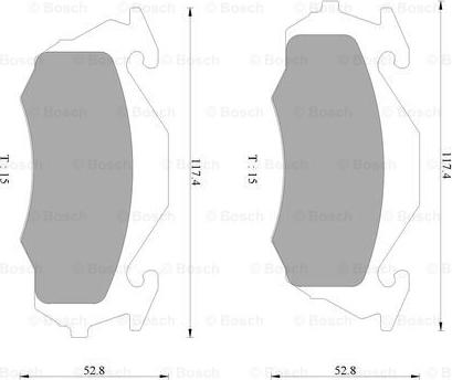 BOSCH 0 986 AB2 433 - Kit pastiglie freno, Freno a disco autozon.pro