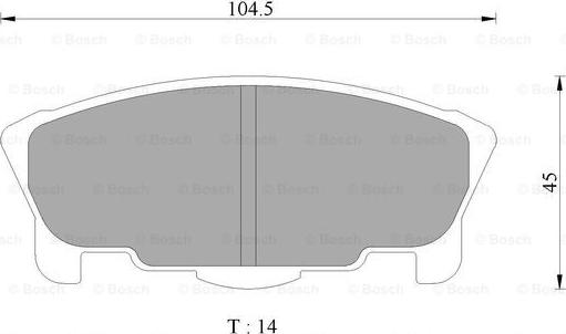 BOSCH 0 986 AB2 437 - Kit pastiglie freno, Freno a disco autozon.pro