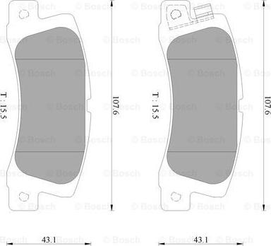 BOSCH 0 986 AB2 429 - Kit pastiglie freno, Freno a disco autozon.pro