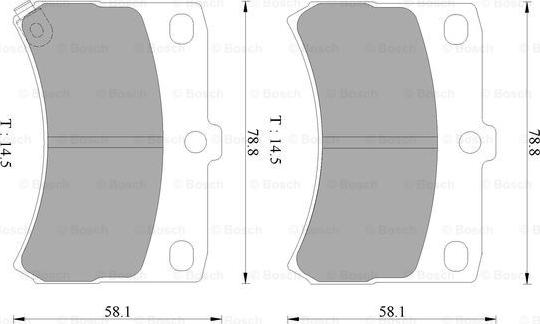 BOSCH 0 986 AB2 426 - Kit pastiglie freno, Freno a disco autozon.pro