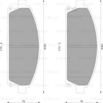 BOSCH 0 986 AB2 423 - Kit pastiglie freno, Freno a disco autozon.pro