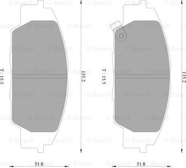 BOSCH 0 986 AB2 470 - Kit pastiglie freno, Freno a disco autozon.pro