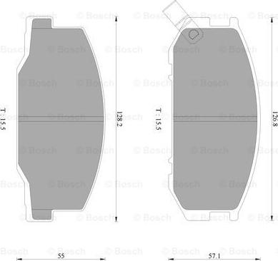 BOSCH 0 986 AB2 471 - Kit pastiglie freno, Freno a disco autozon.pro