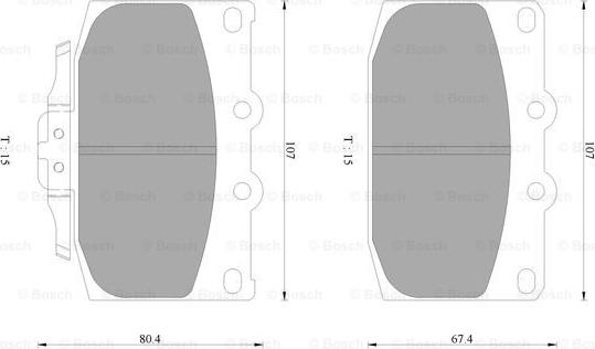 BOSCH 0 986 AB2 472 - Kit pastiglie freno, Freno a disco autozon.pro