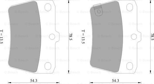 BOSCH 0 986 AB2 477 - Kit pastiglie freno, Freno a disco autozon.pro