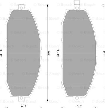 BOSCH 0 986 AB2 551 - Kit pastiglie freno, Freno a disco autozon.pro