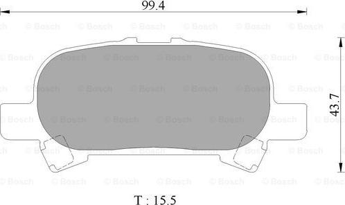 BOSCH 0 986 AB2 504 - Kit pastiglie freno, Freno a disco autozon.pro