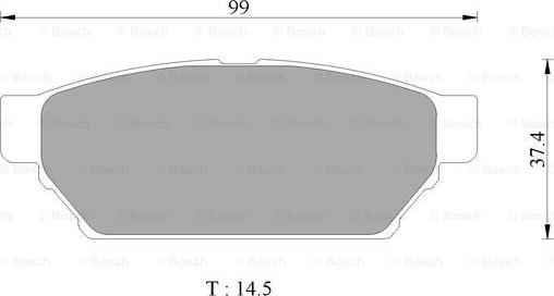 BOSCH 0 986 AB2 505 - Kit pastiglie freno, Freno a disco autozon.pro