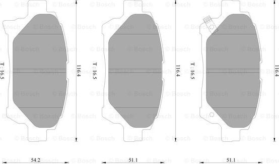 BOSCH 0 986 AB2 503 - Kit pastiglie freno, Freno a disco autozon.pro