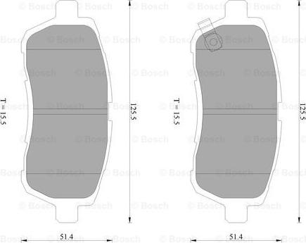 BOSCH 0 986 AB2 502 - Kit pastiglie freno, Freno a disco autozon.pro