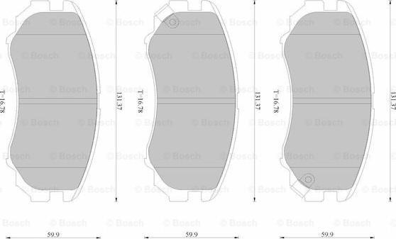 BOSCH 0 986 AB2 514 - Kit pastiglie freno, Freno a disco autozon.pro