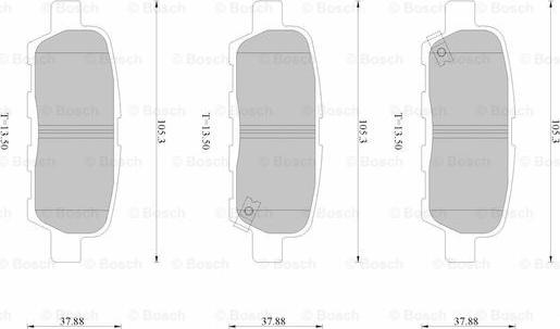 BOSCH 0 986 AB2 515 - Kit pastiglie freno, Freno a disco autozon.pro