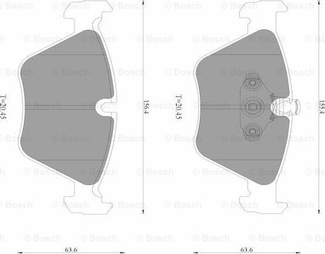 BOSCH 0 986 AB2 516 - Kit pastiglie freno, Freno a disco autozon.pro