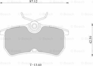 BOSCH 0 986 AB2 535 - Kit pastiglie freno, Freno a disco autozon.pro