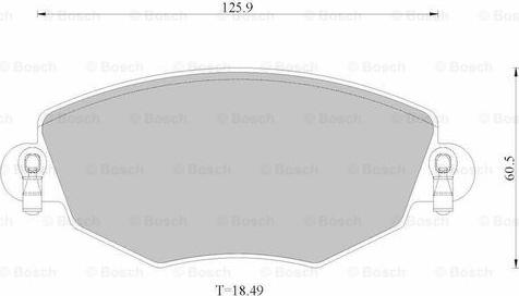 BOSCH 0 986 AB2 529 - Kit pastiglie freno, Freno a disco autozon.pro