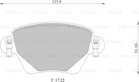 BOSCH 0 986 AB2 528 - Kit pastiglie freno, Freno a disco autozon.pro