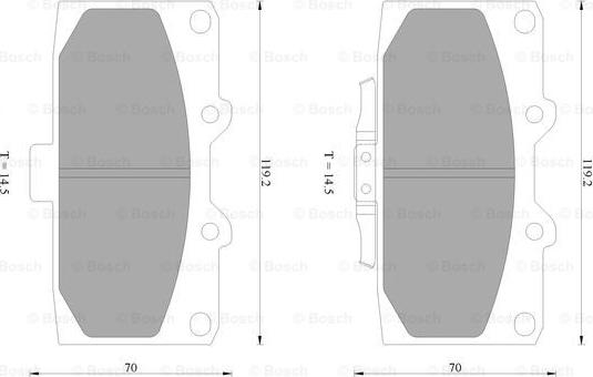 BOSCH 0 986 AB2 657 - Kit pastiglie freno, Freno a disco autozon.pro