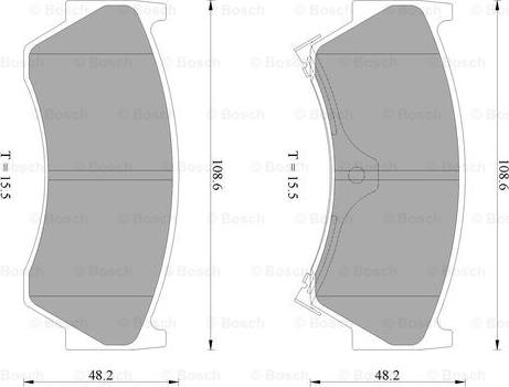 BOSCH 0 986 AB2 612 - Kit pastiglie freno, Freno a disco autozon.pro