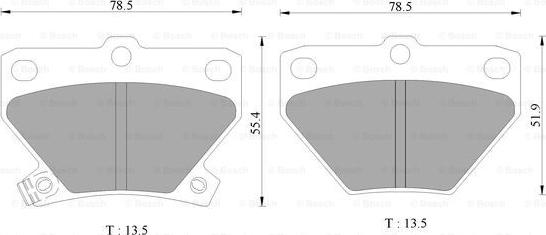 BOSCH 0 986 AB2 670 - Kit pastiglie freno, Freno a disco autozon.pro