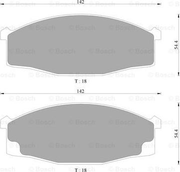 BOSCH 0 986 AB2 045 - Kit pastiglie freno, Freno a disco autozon.pro