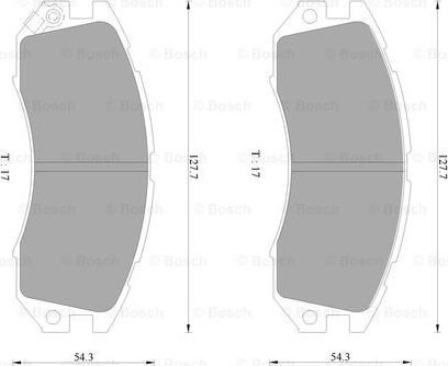 BOSCH 0 986 AB2 051 - Kit pastiglie freno, Freno a disco autozon.pro