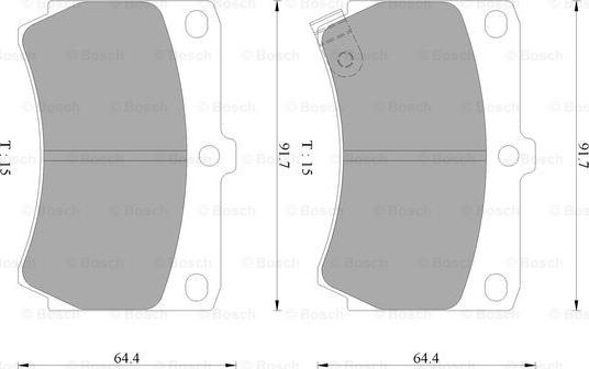 BOSCH 0 986 AB2 053 - Kit pastiglie freno, Freno a disco autozon.pro